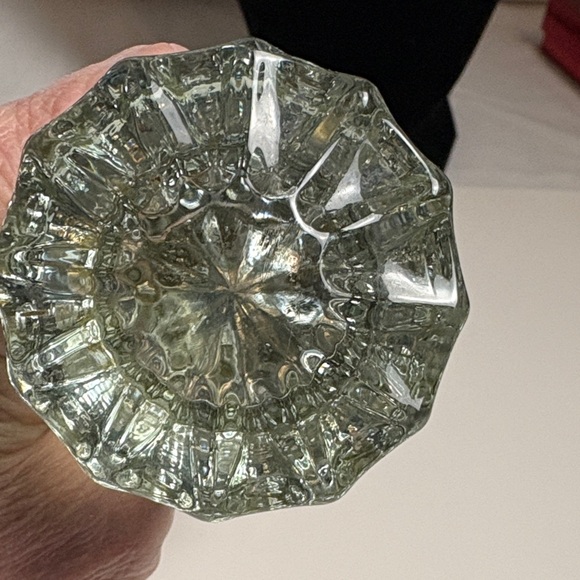 Vintage Glass and Brass Door Knob - Picture 7 of 14